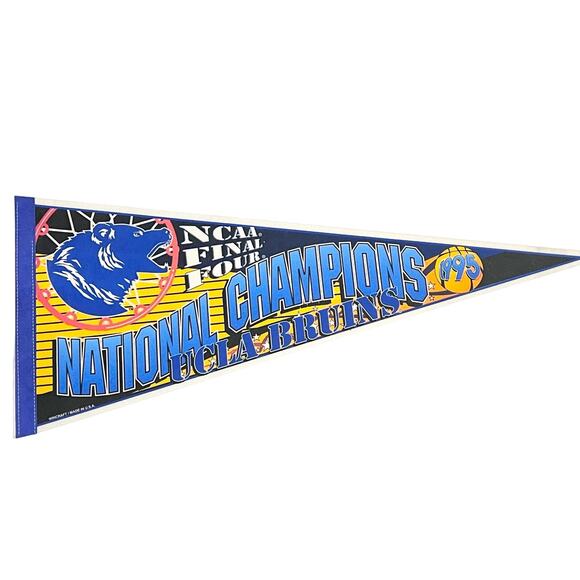 UCLA Bruins Pennant National Champions Championship 1995 NCAA Final Four - Picture 1 of 4